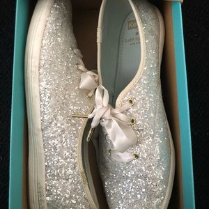 Kate Spade Keds Glitter tennis shoe
